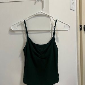 dark green top